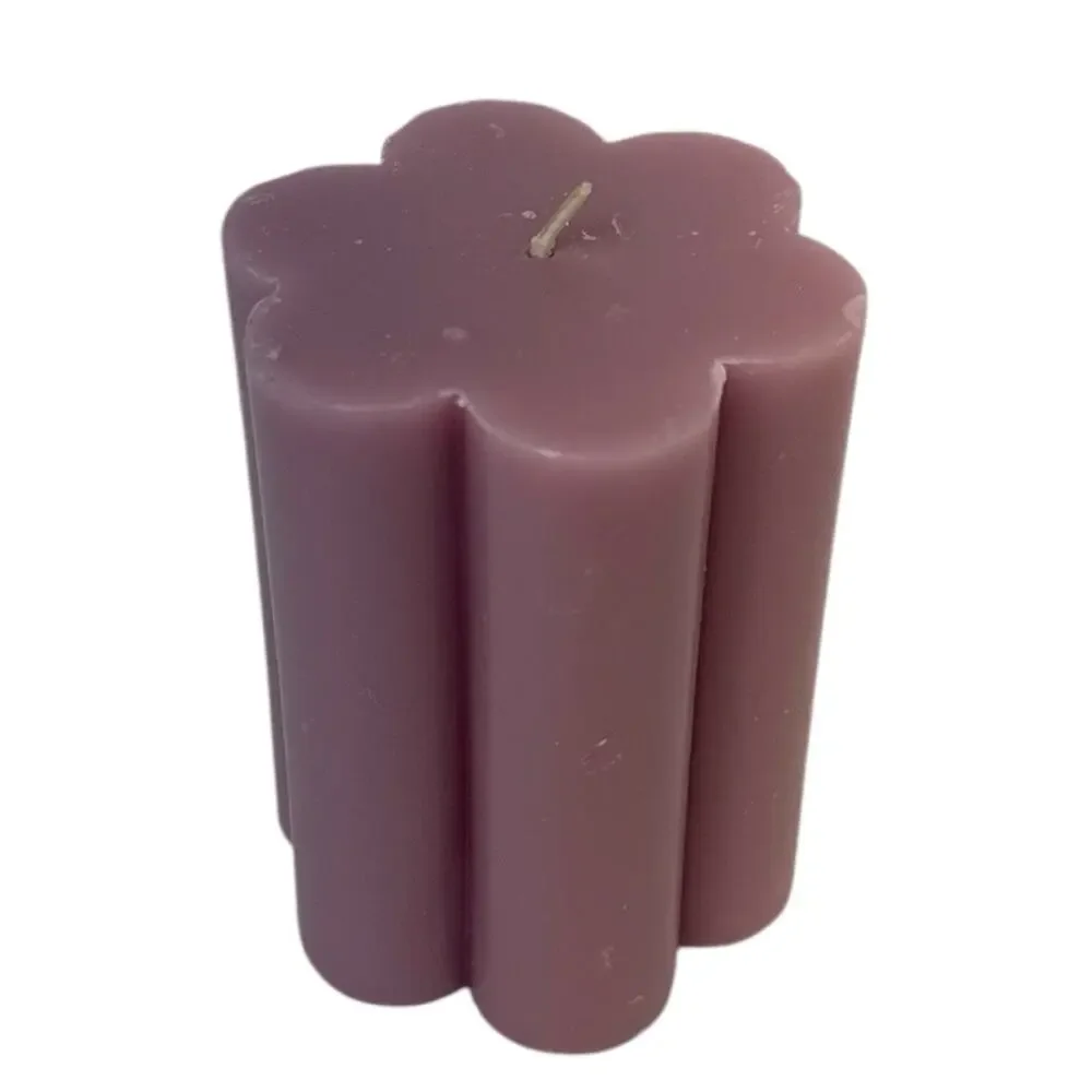 Pink Sculptural Flower Pillar Candle 4” Target Home Decor New